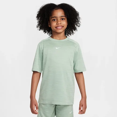 Nike Multi Big дитячі Dri-FIT Short-Sleeve Top колір зелений