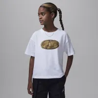 Nike Jordan 1st Baby синий Big детские футболка цвет белый