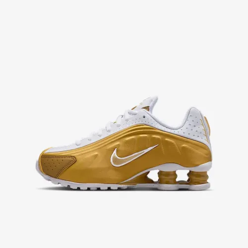 Nike Shox R4 Big детские Кроссовки цвет коричневый