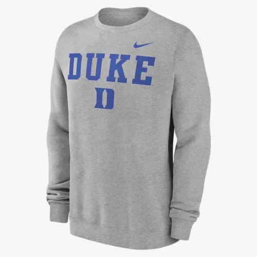 Duke блакитний Devils Primetime Primary Stack чоловічі Nike College Pullover Crew колір сірий