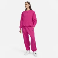 Nike Sportswear Phoenix Fleece женская С высокой Талией оверсайз Sweatpants Pink