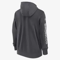 Denver Broncos Sideline Team Issue Club чоловічі Nike NFL Pullover Толстовка з капюшоном колір сірий