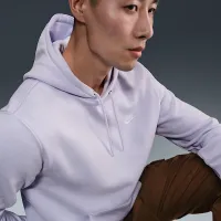 Nike Club чоловічі Pullover Fleece Толстовка з капюшоном колір фіолетовий