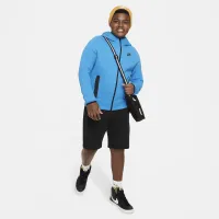 Nike Sportswear Tech Fleece Big дитячі (для хлопчиків) Full-Zip Толстовка з капюшоном (Extended Size) блакитний