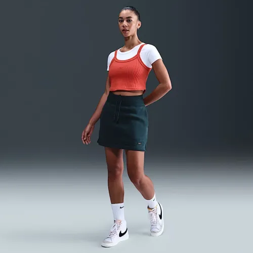 Nike Sportswear Phoenix Fleece женская юбка синий
