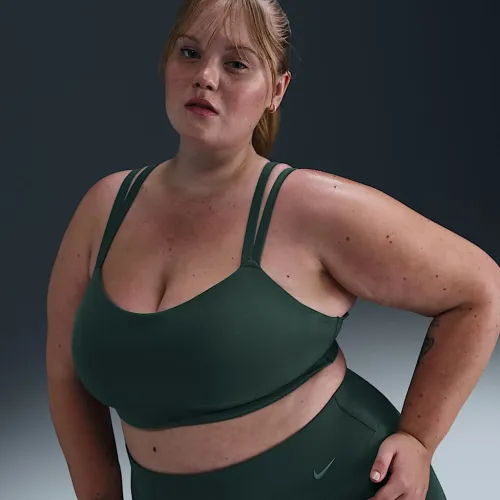 Nike Zenvy Strappy жіноча Light-Support Padded Sports Bra (великі розміри) колір зелений
