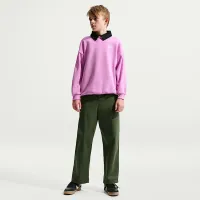 Nike Sportswear Club Fleece Big дитячі оверсайз світшот колір фіолетовий