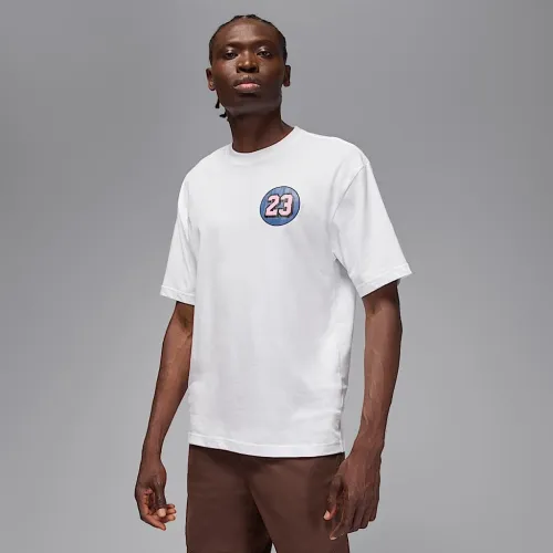 Nike Jordan AJ5 чоловічі футболка колір білий
