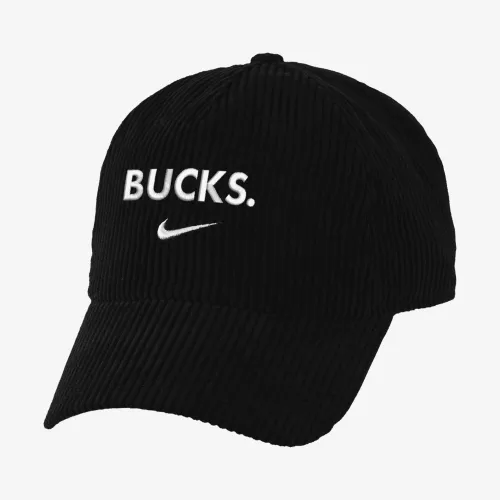 Milwaukee Bucks Icon Edition Nike NBA Corduroy Campus Cap колір чорний
