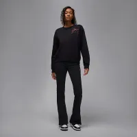 Nike Jordan Brooklyn Fleece женская Crew-Neck Pullover цвет черный