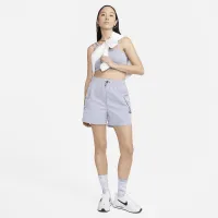 Nike Sportswear Essential женская Woven High-Rise шорты цвет фиолетовый