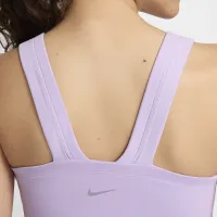 Nike One Fitted женская Dri-FIT Strappy Cropped Tank Top цвет фиолетовый