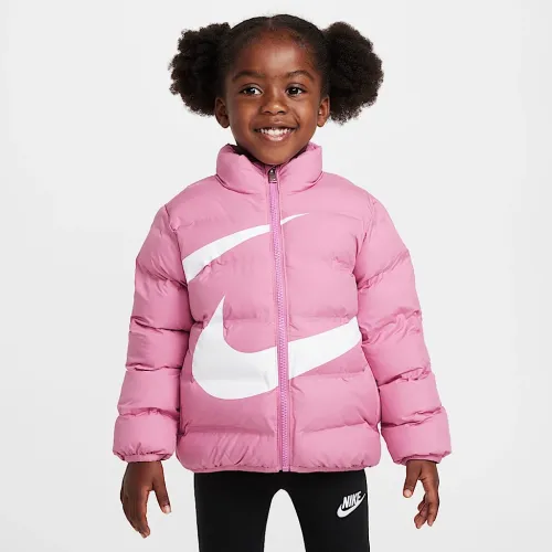 Nike Toddler Wrapped Swoosh Debossed Quilted Куртка Pink