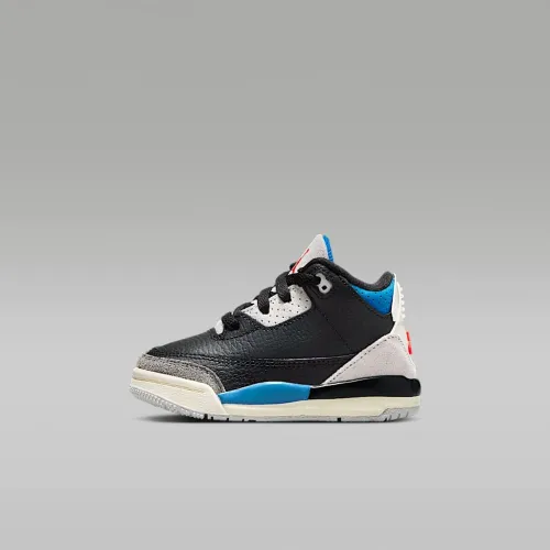 Nike Jordan 3 Retro Baby/Toddler Кросівки колір чорний