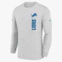 Detroit Lions Sideline Velocity чоловічі Nike Dri-FIT NFL Long-Sleeve футболка колір білий