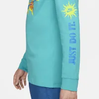 Nike Sportswear Long-Sleeve футболка колір зелений