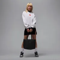 Nike Jordan Brooklyn Fleece женская Crew-Neck свитшот цвет белый