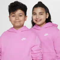 Nike Sportswear Club Fleece Big детские Pullover Толстовка с капюшоном (Extended Size) цвет красный