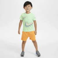 Nike Dri-FIT Toddler Stacked Up Swoosh футболка цвет зеленый