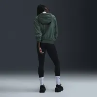 Nike Sportswear Classic Wovens женская Loose UV Hooded Куртка цвет зеленый