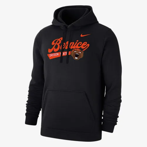 Oregon State Club чоловічі Nike College Fleece Pullover Толстовка з капюшоном колір чорний