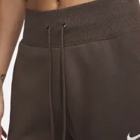 Nike Sportswear Phoenix Fleece женская С высокой Талией Wide-Leg Sweatpants цвет коричневый