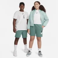 Nike Sportswear Club Fleece Big детские French Terry шорты (Extended Size) цвет зеленый