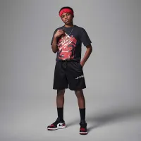 Nike Jordan Dri-FIT Big дитячі Baseline Mesh шорти колір чорний