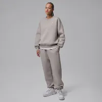 Nike Jordan Brooklyn Fleece женская Crew-Neck свитшот цвет серый