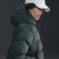 Nike Sportswear Metro Puffer женская Therma-FIT Loose Hooded Куртка цвет зеленый