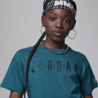 Nike Jordan Post Up Boxy Tee Big Kids футболка цвет зеленый