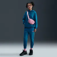 Nike Sportswear Club Fleece Big детские (Girls') оверсайз Толстовка с капюшоном синий