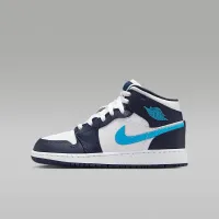 Nike Air Jordan 1 Mid Big дитячі Кросівки блакитний