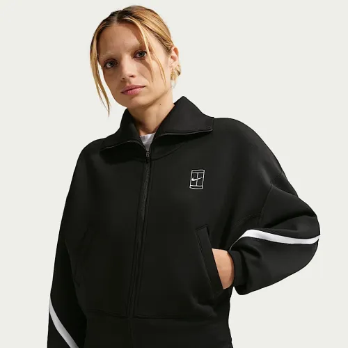 Nike Advantage жіноча Dri-FIT Full-Zip Tennis Куртка колір чорний