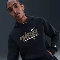 Nike Sportswear Club мужские Fleece Pullover Толстовка с капюшоном цвет черный