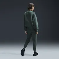 Nike Sportswear Tech Fleece женская оверсайз Crew-Neck свитшот цвет зеленый