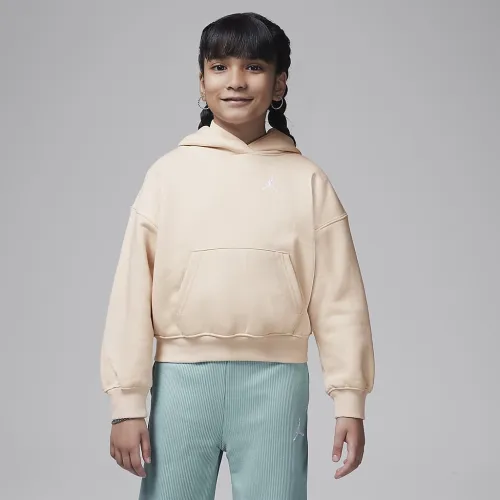 Nike Jordan Brooklyn Essentials Little детские Pullover Толстовка с капюшоном цвет коричневый