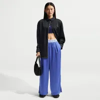 Nike Sportswear женская Loose Mid-Rise Satin Pants синий