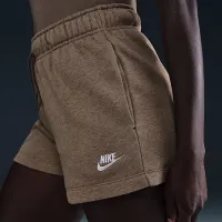 Nike Sportswear Club Fleece женская Mid-Rise шорты цвет коричневый