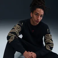 Nike Kobe Therma-FIT баскетбольные Crew цвет черный