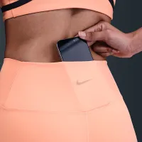 Nike One женская С высокой Талией 7/8 лосины с карманамиOrange