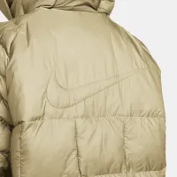 Nike Sportswear Swoosh Puffer PrimaLoft® женская Therma-FIT оверсайз Hooded Куртка цвет коричневый