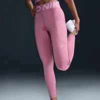 Nike Pro Sculpt жіноча З високою талією 7/8 лосіни з кишенямиPink