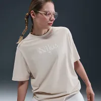 Nike Sportswear женская Loose Short-Sleeve футболка цвет коричневый