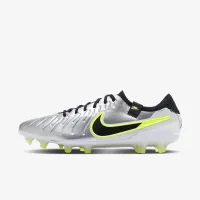 Nike Tiempo Legend 10 Elite Firm-Ground Low-Top футбольні бутси колір сірий