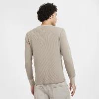 Nike Life мужские Heavyweight Waffle Long-Sleeve Top цвет серый