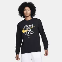 Nike Max90 чоловічі Long-Sleeve баскетбольні футболка колір чорний
