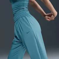 Nike One женская Dri-FIT С высокой Талией 7/8 Joggers синий