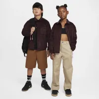 Nike SB Big дитячі Button-Down Layering Top колір червоний