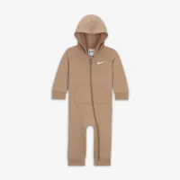 Nike Essentials Baby (0-9M) Hooded Coverall колір коричневий
